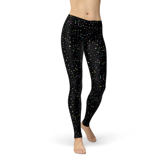 Orange Poppy Leggings Avery Star Specks Leggings