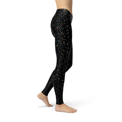 Orange Poppy Leggings Avery Star Specks Leggings