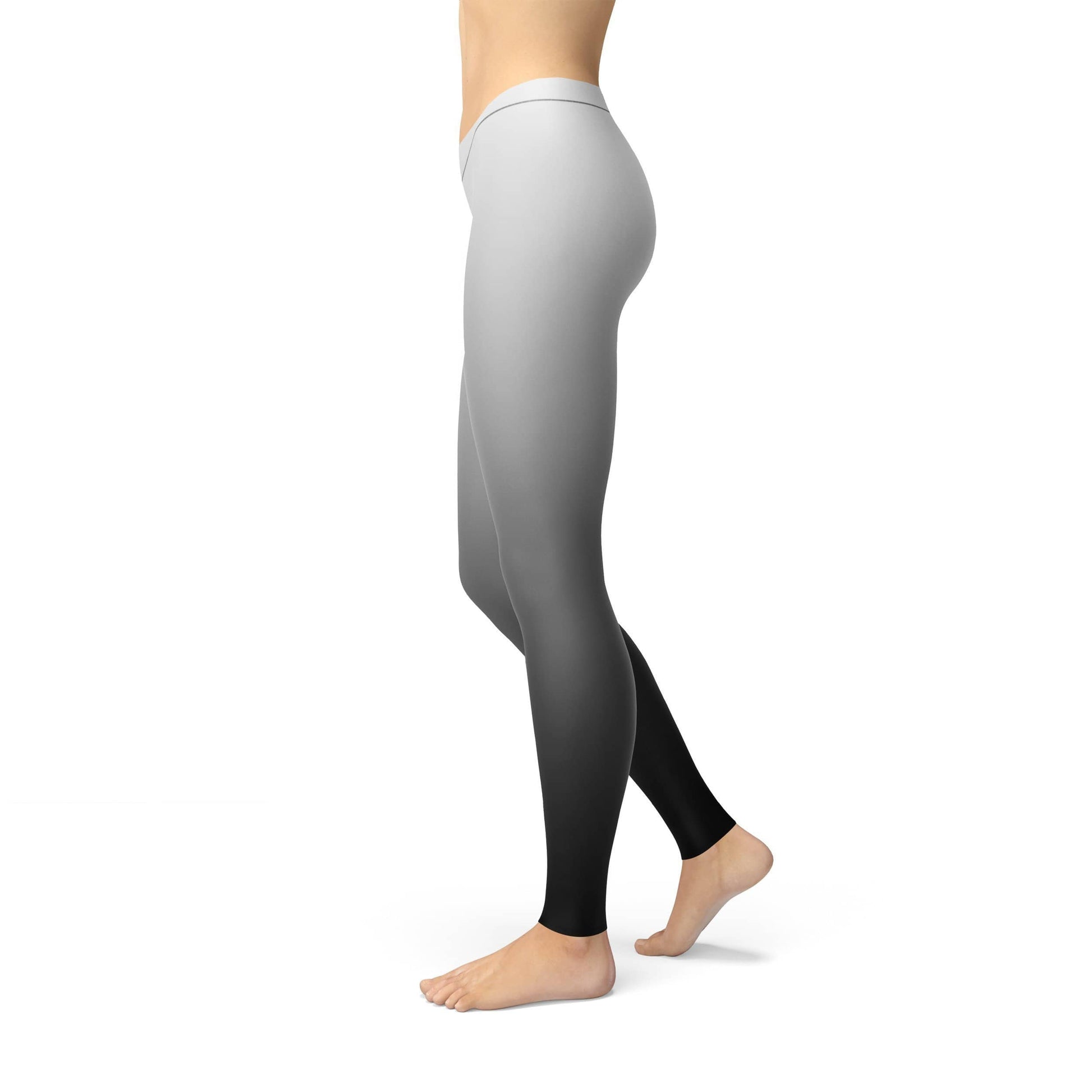 Orange Poppy Leggings Avery White Black Ombre Leggings