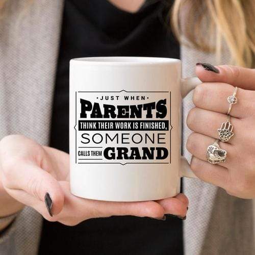 Magenta Shadow Gifts Baby Announcement Grandparent Gifts, Grandpa Mug,