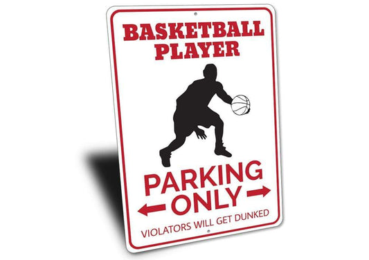 Orchid Eurybia Home Decor Basketball Player Parking Sign
