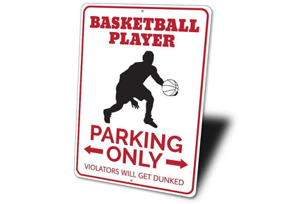 Orchid Eurybia Home Decor Basketball Player Parking Sign