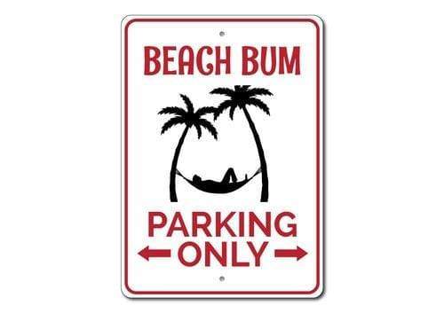 Orchid Eurybia Home Decor 12 x 18 inches Beach Lover Parking Sign
