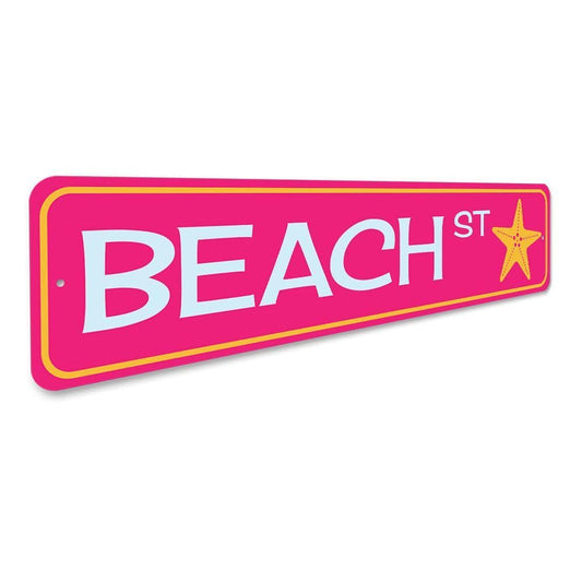 Orchid Eurybia Home Decor Beach Street Sign