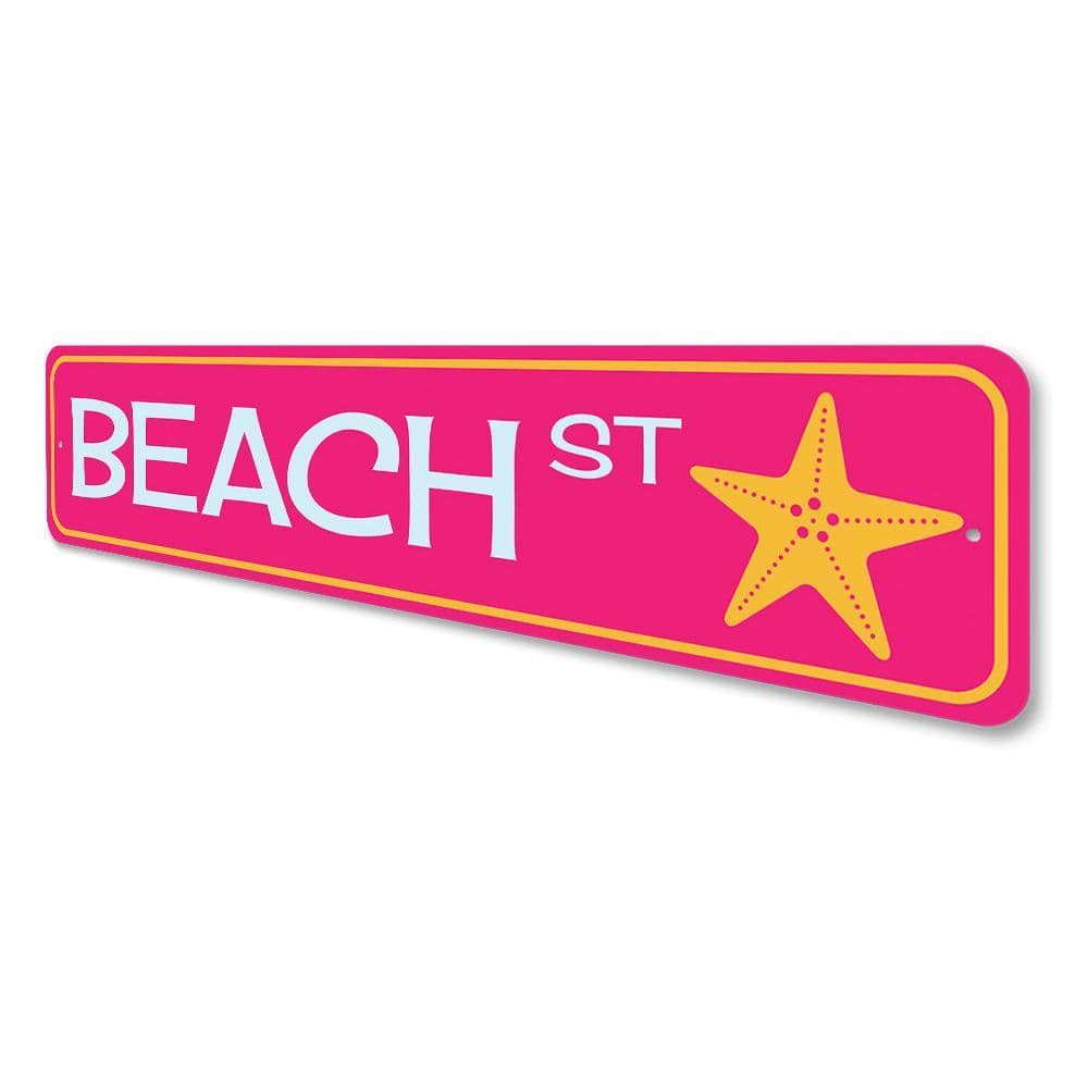 Orchid Eurybia Home Decor Beach Street Sign