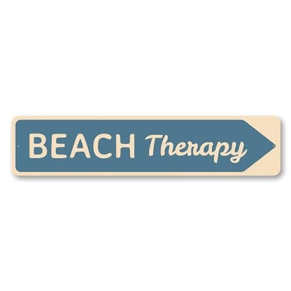 Orchid Eurybia Home Decor 6 x 24 inches Beach Therapy Sign