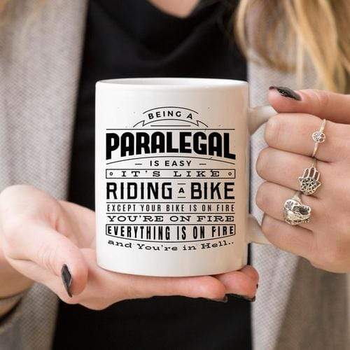 Magenta Shadow Gifts Being A Paralegal Is Easy - Paralegal Coffee Mug,