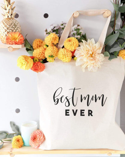 Turquoise Andromeda Totes & Beach Bags Best Mom Ever Tote Bag