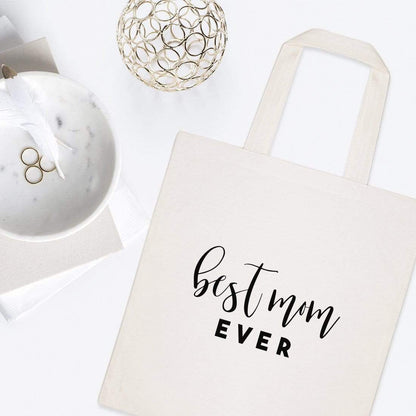 Turquoise Andromeda Totes & Beach Bags Best Mom Ever Tote Bag