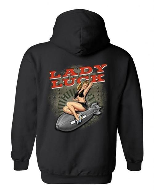 Sunflower Men's Clothing Men's/Unisex Zip-Up Hooded Sexy Vintage Lady Luck