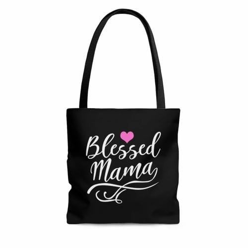 Grey Coco Handbags Large Blessed Mama Style Shoulder Tote Bag