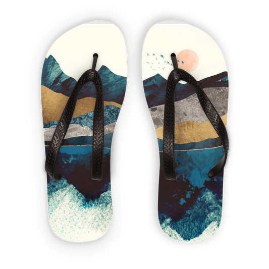 Scorpius Sandals Blue Mountain Reflection Adult Flip Flops