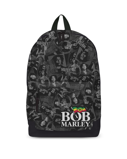 Tan Chrysanthemum Bags & Wallets Bob Marley Backpack - Collage