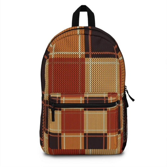 inQUE'INQ Backpacks Bags Rucksacks One Size Brown checker style backpack