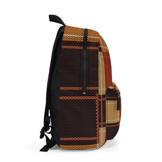 inQUE'INQ Backpacks Bags Rucksacks One Size Brown checker style backpack