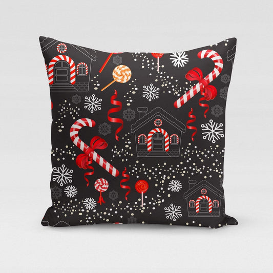 Orange Poppy Textiles & Pillows Candy Cane Pillow Cover
