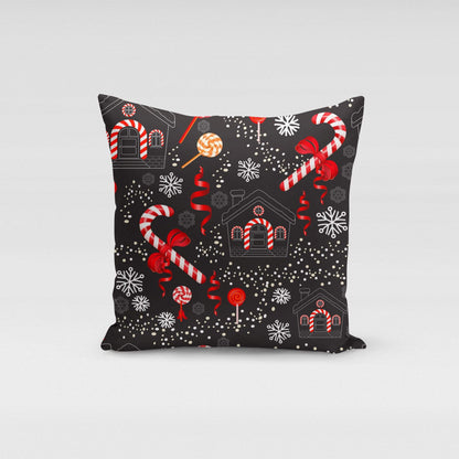 Orange Poppy Textiles & Pillows Candy Cane Pillow Cover