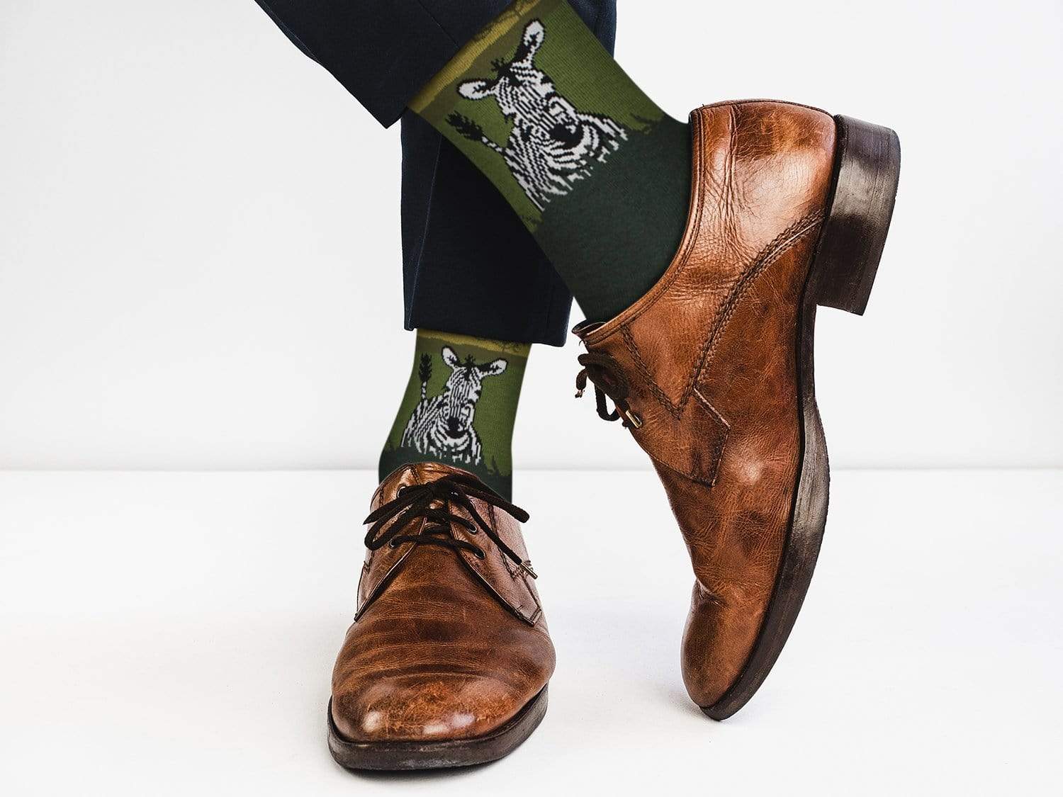 Fuchsia Thrace Socks Casual Designer Trending Animal Socks - Zebra - for Men and Women