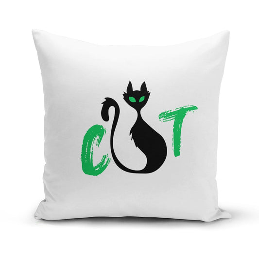 Orange Poppy Textiles & Pillows CAT Pillow Cover