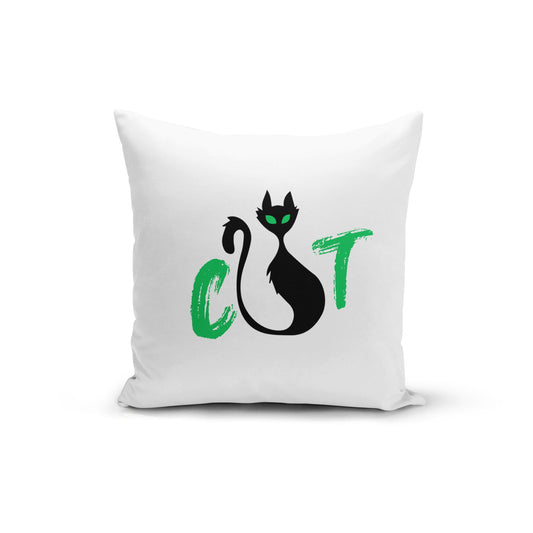 Orange Poppy Textiles & Pillows CAT Pillow Cover
