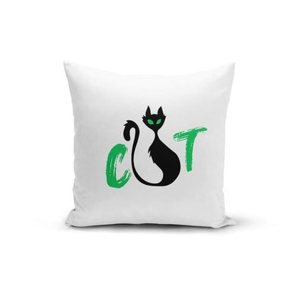 Orange Poppy Textiles & Pillows 12x16 / Multicolored CAT Pillow Cover