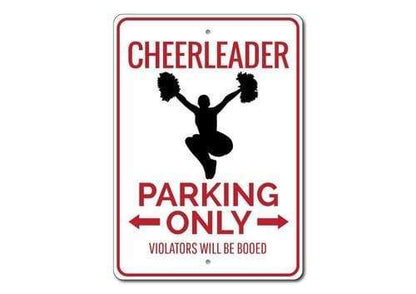 Orchid Eurybia Home Decor 12 x 18 inches Cheerleader Parking Sign