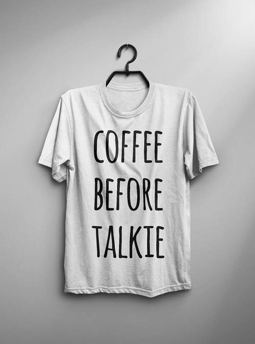 Green Lucky Men's Clothing Coffee Before Talkie Men's Tee