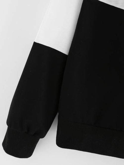 Celeste Women's Clothing Color Block Hoodie