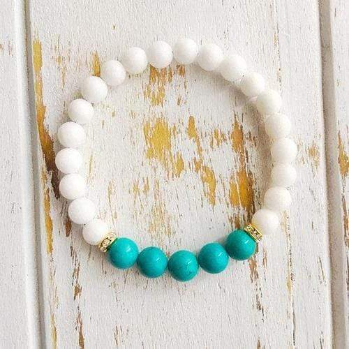 Purple Lily Jewelry & Watches Communication & Balance ~ Genuine White Agate