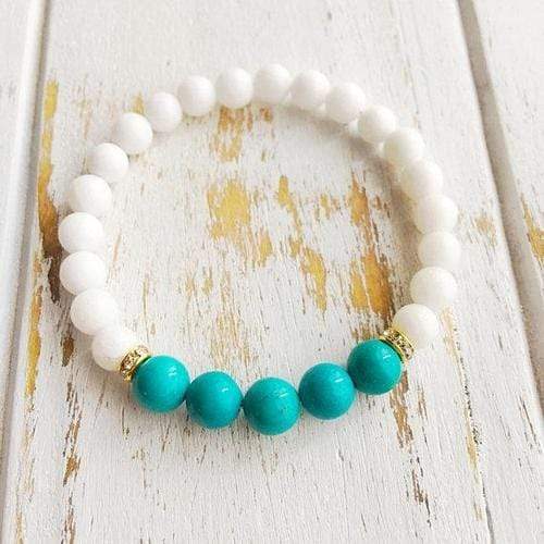 Purple Lily Jewelry & Watches Communication & Balance ~ Genuine White Agate