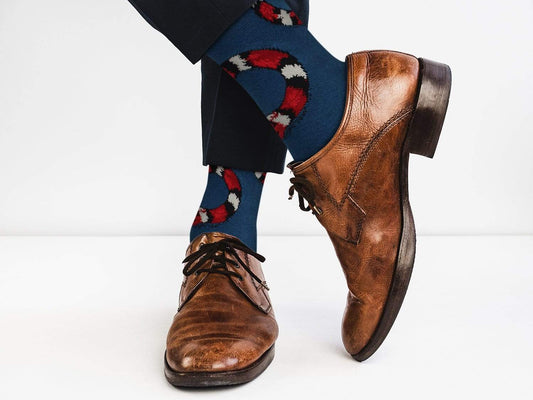 Fuchsia Thrace Socks Cute Casual Designer Trending Animal Socks -Snake - for Men and Women