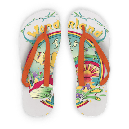 Scorpius Sandals L / Orange Strap Day Dreamer Adult Flip Flops