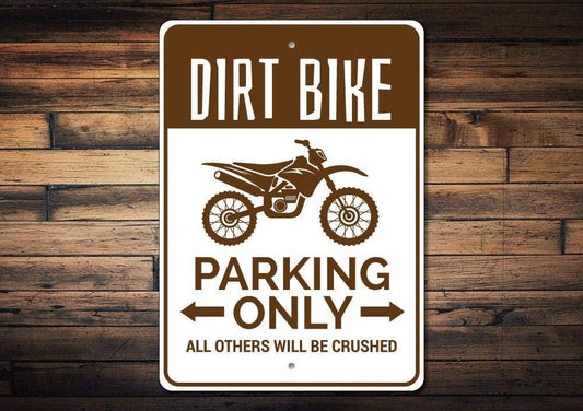 Orchid Eurybia Home Decor Dirt Bike Parking Sign