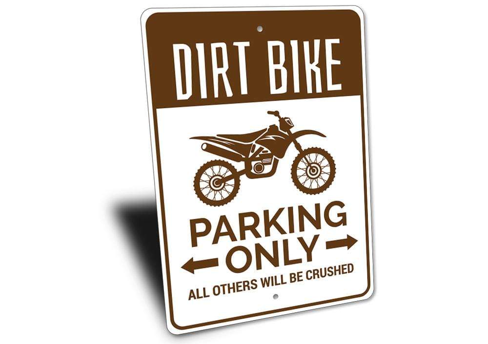 Orchid Eurybia Home Decor Dirt Bike Parking Sign