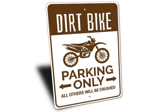 Orchid Eurybia Home Decor Dirt Bike Parking Sign