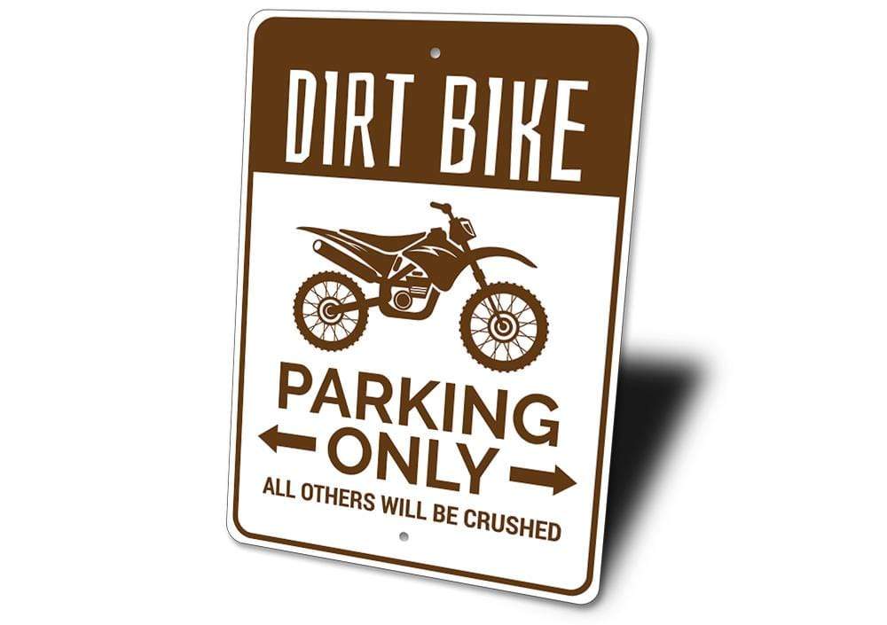 Orchid Eurybia Home Decor Dirt Bike Parking Sign