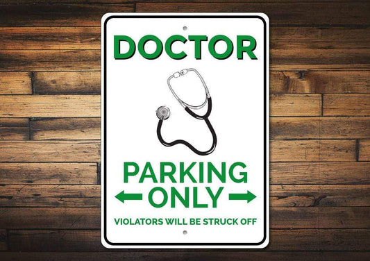 Orchid Eurybia Home Decor Doctor Parking Only Sign