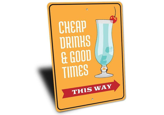 Orchid Eurybia Home Decor Drinks and Good Times Sign