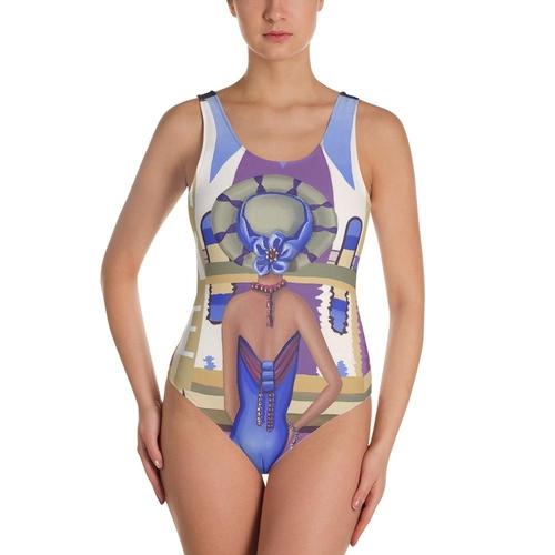 Lavender Coco Swimwear 2XL Earth One-Piece Swimsuit