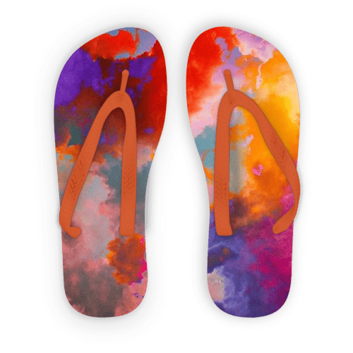 Scorpius Sandals L / Orange Strap Éclaircie Adult Flip Flops