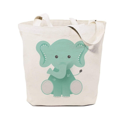 Turquoise Andromeda Totes & Beach Bags Elephant Tote Bag