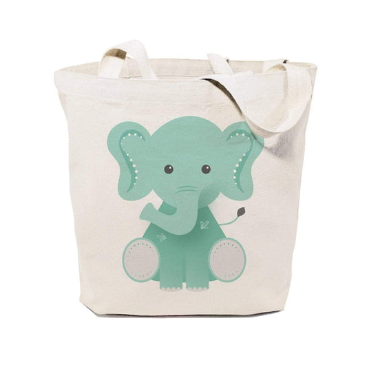 Turquoise Andromeda Totes & Beach Bags Elephant Tote Bag