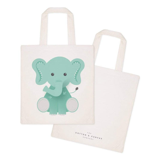Turquoise Andromeda Totes & Beach Bags Elephant Tote Bag