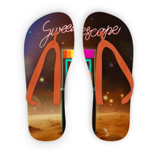 Scorpius Sandals L / Orange Strap Escape Adult Flip Flops
