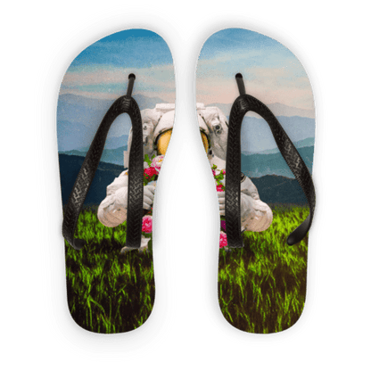 Scorpius Sandals L / Black Strap Escape the Universe Adult Flip Flops