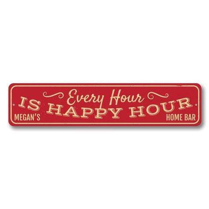 Orchid Eurybia Home Decor 6 x 24 inches Every Hour is Happy Hour Sign