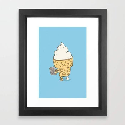 Scorpius Home Decor Everyone Poops (Blue) Frame