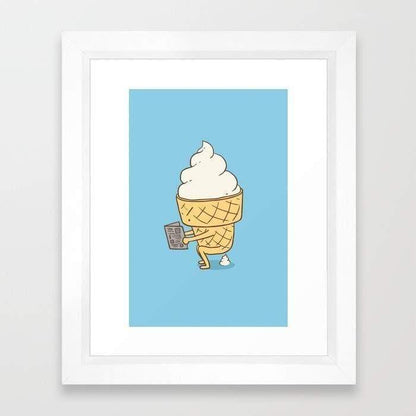 Scorpius Home Decor Everyone Poops (Blue) Frame