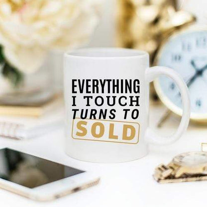 Magenta Shadow Gifts Everything I Touch Turns To Sold Coffee Mug,