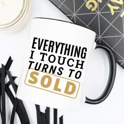 Magenta Shadow Gifts Everything I Touch Turns To Sold Coffee Mug,